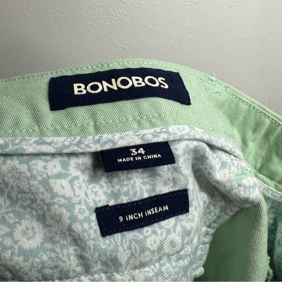 Bonobos Green Easy Lightweight Chino Shorts 34W - Picture 3 of 5